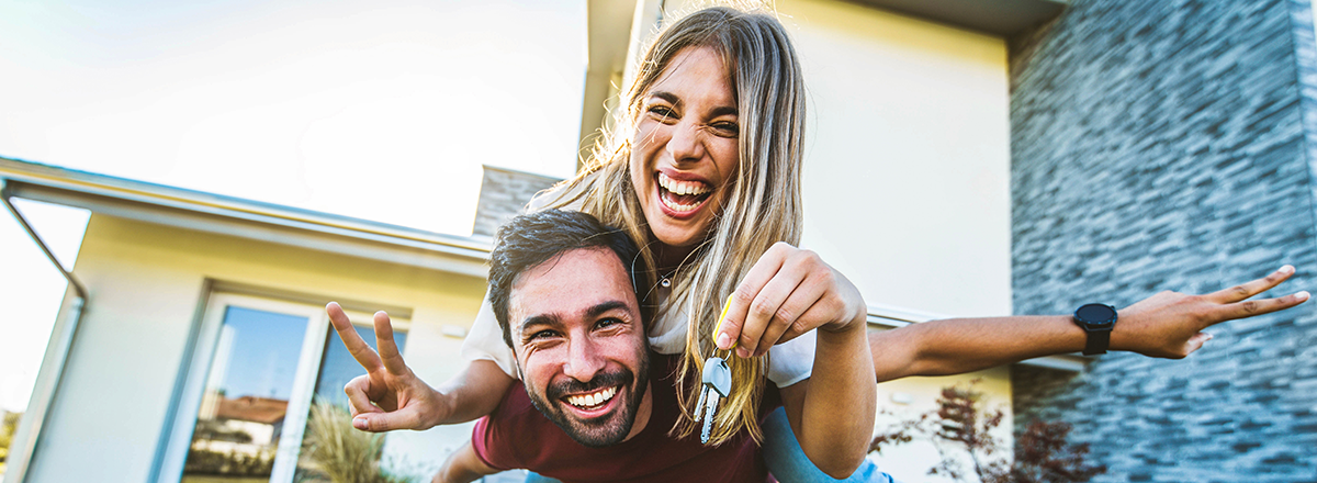 New home buyers celebrate their purchase, with more properties for sale than have been available in the past seven years. August 2024 Housing Market Report from SAM Conveyancing