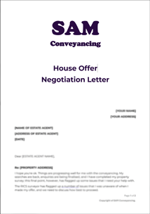 House Offer Negotiation Letter