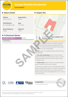 Subsidence Report