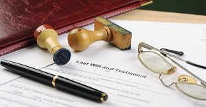 Stamps, pen and glasses sitting on top of a will. SAM Conveyancing's guide on how to apply for grant of probate Stamps, pen and glasses sitting on top of a will. SAM Conveyancing's guide on how to apply for grant of probate