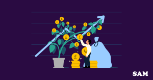 Man looking at share of increasing value. SAM Conveyancing's guide to shared ownership valuation Man looking at share of increasing value. SAM Conveyancing's guide to shared ownership valuation