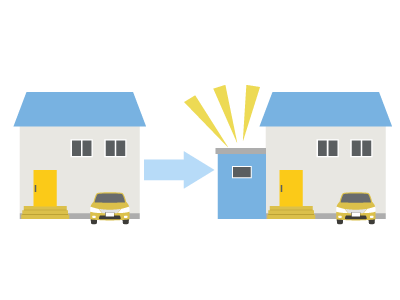 A house with a car in front, before and after an extension. SAM Conveyancing answers the question 'Do I need a structural engineer for my extension?'