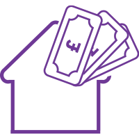 Cash being released from a house, signifying independent legal advice on your equity release product from SAM Conveyancing