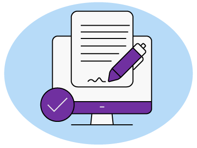 A computer screen with a replies to requisition form on it, and a pen signing a name at the bottom of the form. SAM Conveyancing explains Replies to Requisitions on Title - Form TA13 